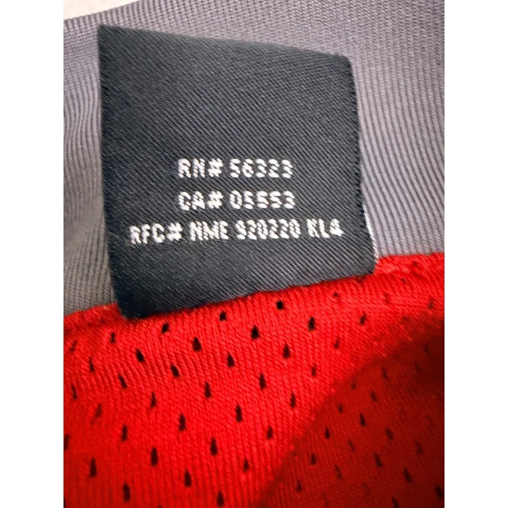 Jordan 1/4 Zip Pullover Mens Medium Gray Red Long Sleeve‎ Mock Neck Training Top
